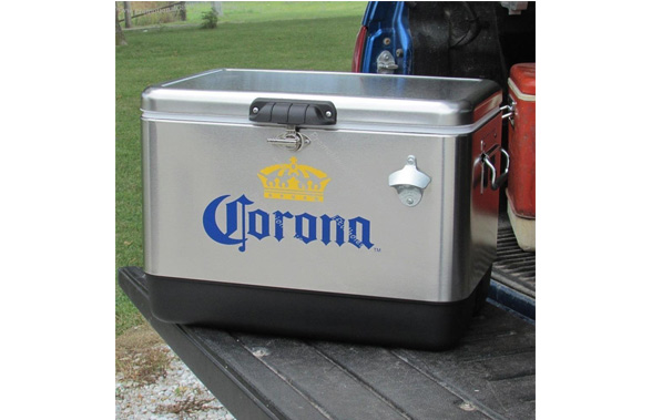 Corona Cooler on Truck Bed