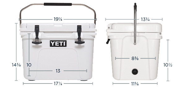 Yeti Roadie 20 Dimensions